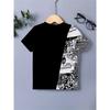 Summer 2026 Bestseller Youthful  Energetic Street Casual 3D Letter Pattern Printed Comfortable Children's Set