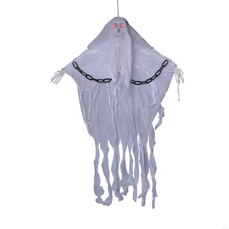 Halloween hanging ghos iron chain hanging ghos glowing skull decoration