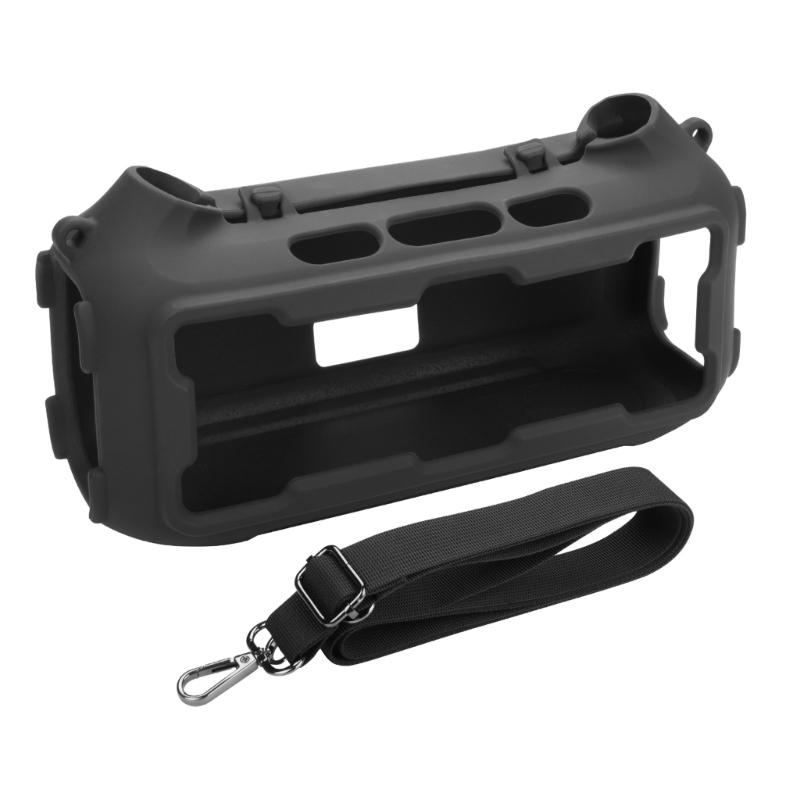 Shockproof Silicone Cover Protective Sleeve Case For Boom 2 Wireless Speaker Featuring Metal Buckle Strap