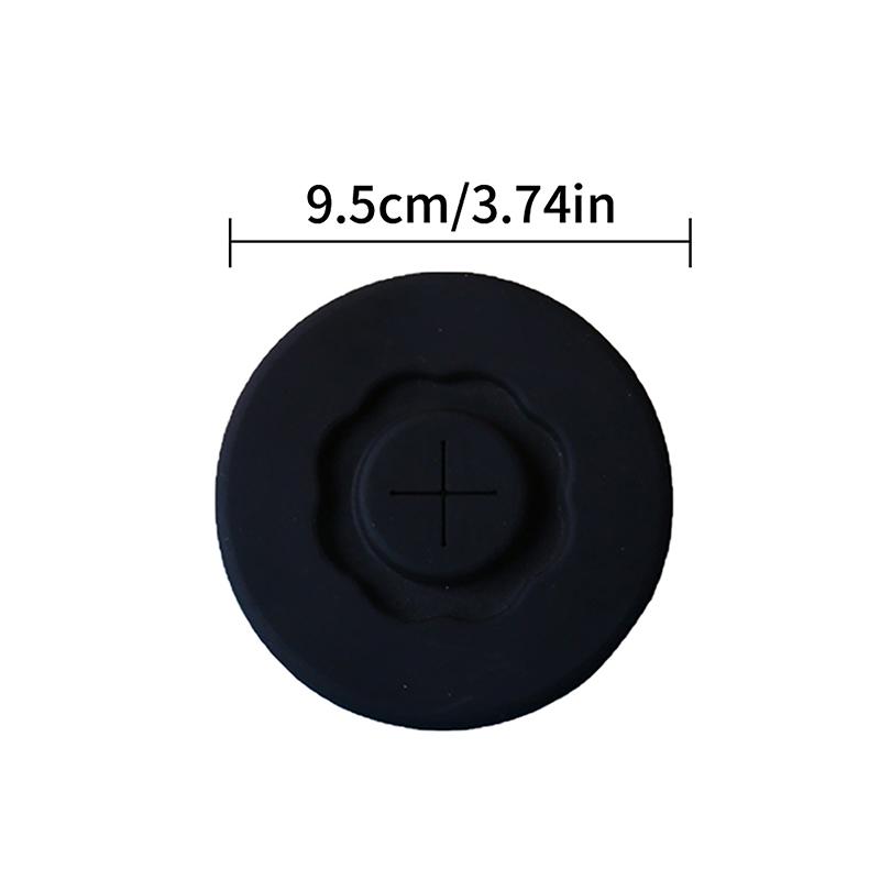 Dopasowana silikonowa pokrywka na kubek Szklana pokrywa napoju Odporna na ciepło z otworem na słomkę