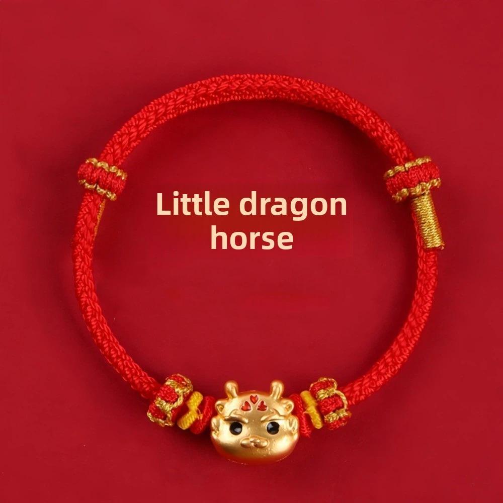 Chinese Style Lucky Pony Red Rope Hand-woven New Year Hand Rope Creative Good Lucky Bracelet Girls