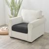 Sofa Seat Cover, Velvet, Black 50-65Cm