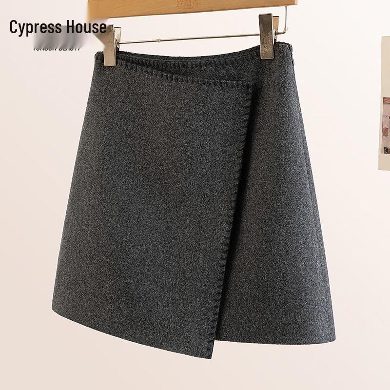 Женская асимметричная мини-юбка А-силуэта с высокой талией S