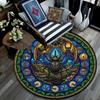 Bee Honey Glass Round Area Rug Under Office Chairs Bedroom Living Room Home Decor
