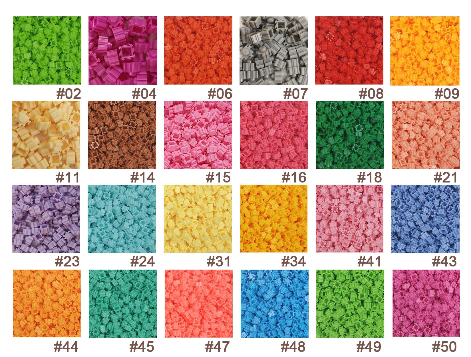 

6000pcs 8*8mm Diamond Construction Bricks 24colors 250PCs/bag DO IT YOURSELF 3D Small Brick Ideal For Kids Learning Toy Children Gifts 8mm