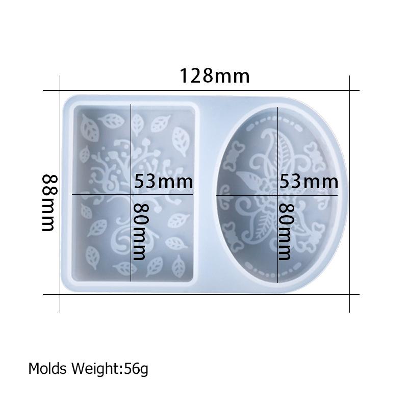 Quadratische handgemachte Seife Silikonform Neu DIY Oval Blätterförmig Seifenherstellungszubehör Handgemachte Schokoladenkuchen Deko Backwerkzeuge