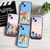 MH23 Bluey Phone Shell for Samsung S20 S21 S22 S23 S24 FE Ultra Plus Lite S21S A55 A07 A17 F06 F16 M06 M16 M56 A36 A37 A57