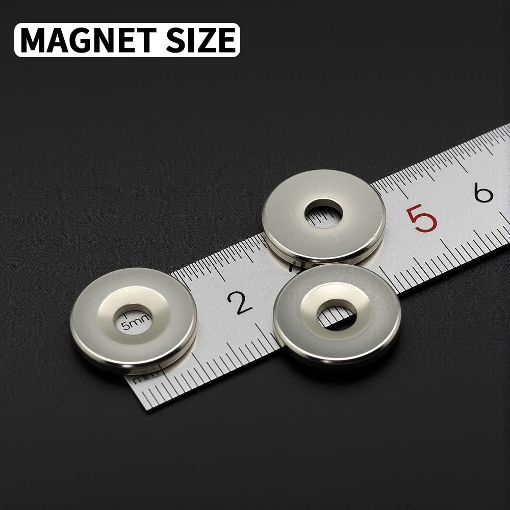 18x3-5mm Stark mit Löchern Neodym-Magnet N35 NdFeB Permanentmagneten Rund Superstarke Kühlschrankmagnete DIY