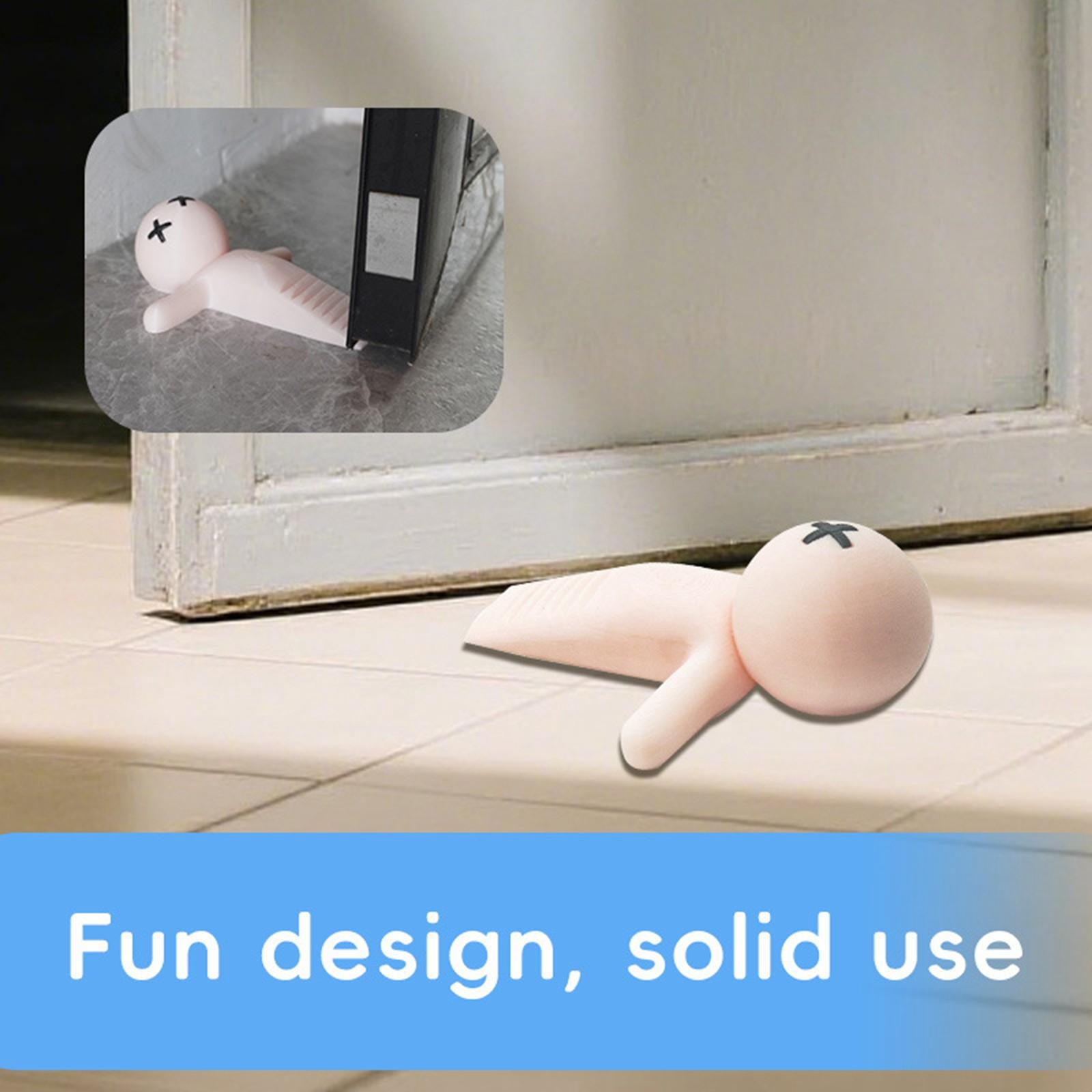 

Интересный маленький персонаж-стопор для двери и креативный, интересный многофункциональный стопор, защитный стопор для двери, пластиковый инструмент One Size белый