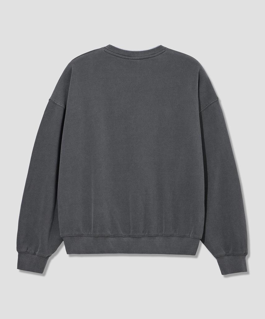 AGOD Layered Crew Neck Sweatshirt [Pigment Charcoal]
