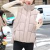 Autumn Winter Sleeveless Jackets for Women Outerwears Plus Size Fashion Stand Collar Loose Thick Warm Coat Female Waistcoat