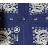 Used VINTAGE BANDANA USA CLOTH PAISLEY JAY ADAMS 80s NAVY