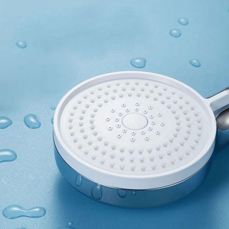 Advanced Showerhead with Enhanced Water Pressure Three-mode Pulse Water Flow Water Stop Filter Anti-fall Spray Shower Head Set