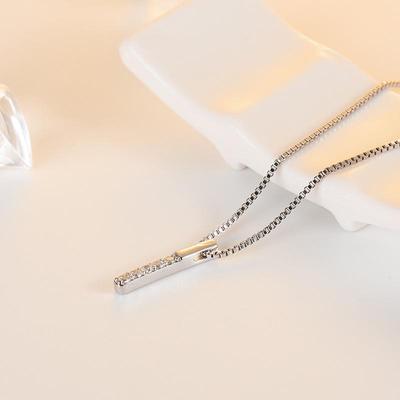 Minimalistische funkelnde Diamant Schlüsselbeinkette - Trendiges Geschenk für sie