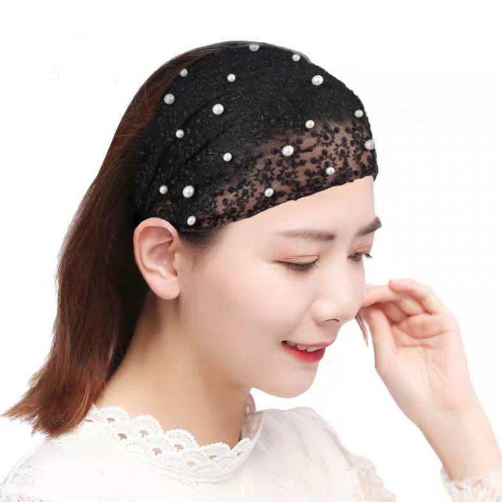For Mother's Day Women Hair Accessories Wide Side Hairband Korean Style Hair Wear Organza Headband