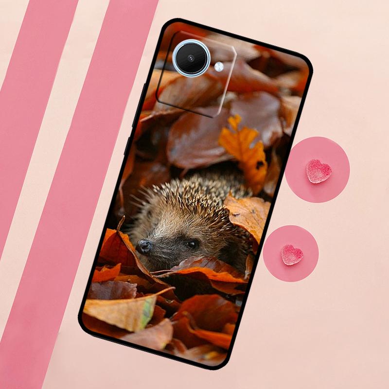 Cute Little Hedgehog For Realme 15 10 11 12 13 14 Pro Plus C65 C67 C75 C63 C61 C55 C51 C53 C35 GT6 GT7 Pro Case