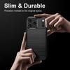 Für iPhone 17 16 15 14 13 12 11 Pro Max Kohlefaser Gebürstete Textur Anti-Fingerabdruck Handyhülle Für iPhone 16 15 14 Plus 17E 16E