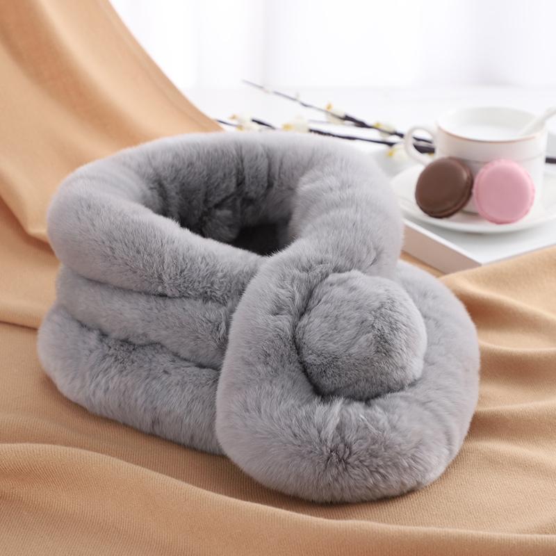 Women Cute Fashion Vintage Soft Cozy Stay Warm Thermal Furry  Winter Party Travel Skiing Scarf