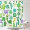 Flowers Pattern Shower Curtains Waterproof Polyester Bath Screen Curtain For Home Decoration Bathroom Printed Shower Curtain