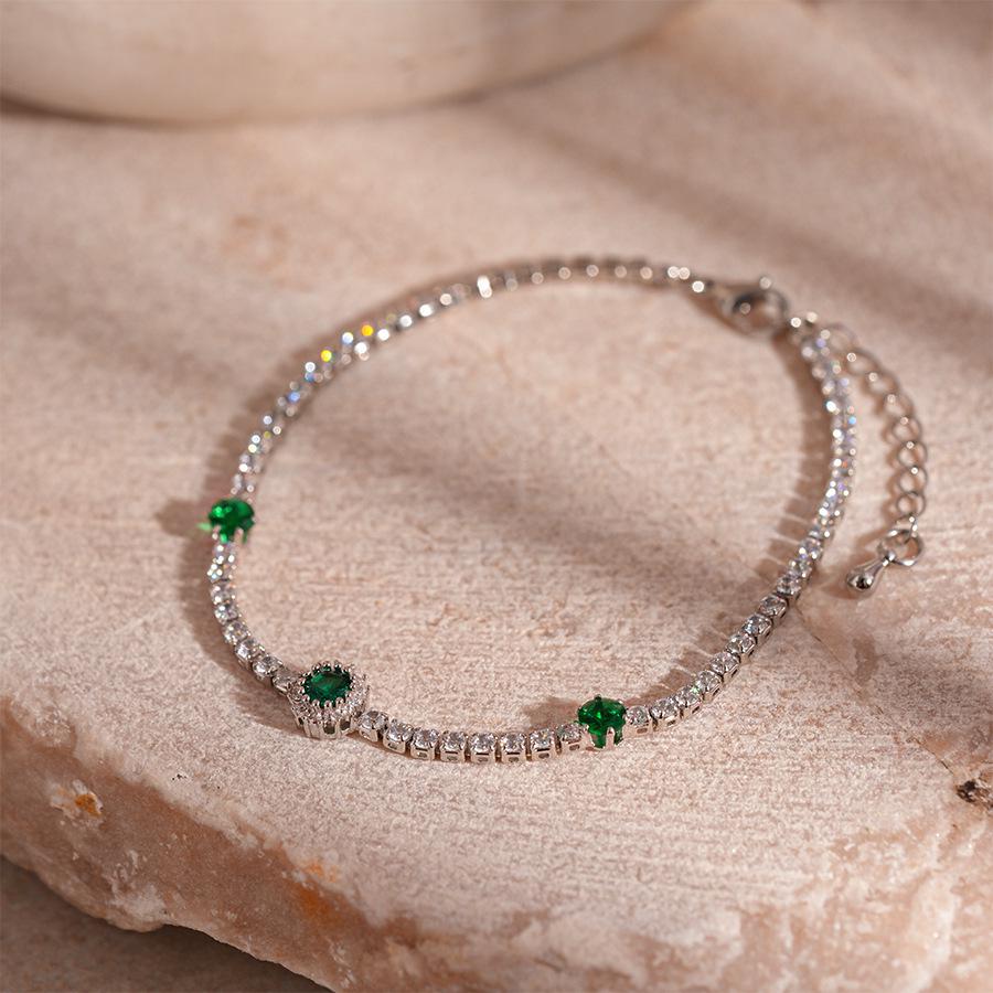 Корейский браслет-манжета с овальной пряжкой из циркона – Роскошный, универсальный и изысканный модный браслет