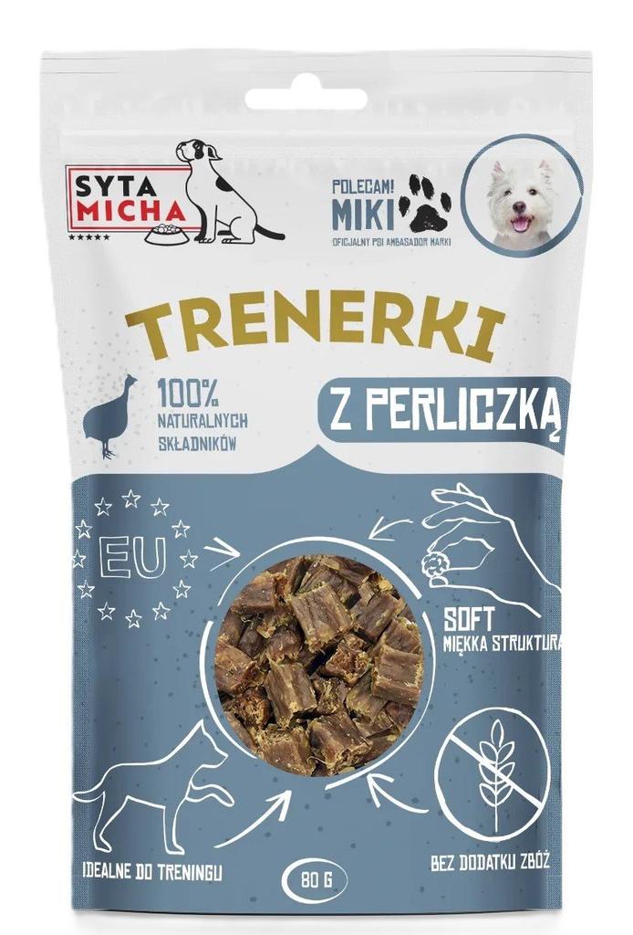 Syta Micha | Trenerki Dla Psa | Opakowanie 80G - Trenerki Z Perliczką Dla Psa 80G