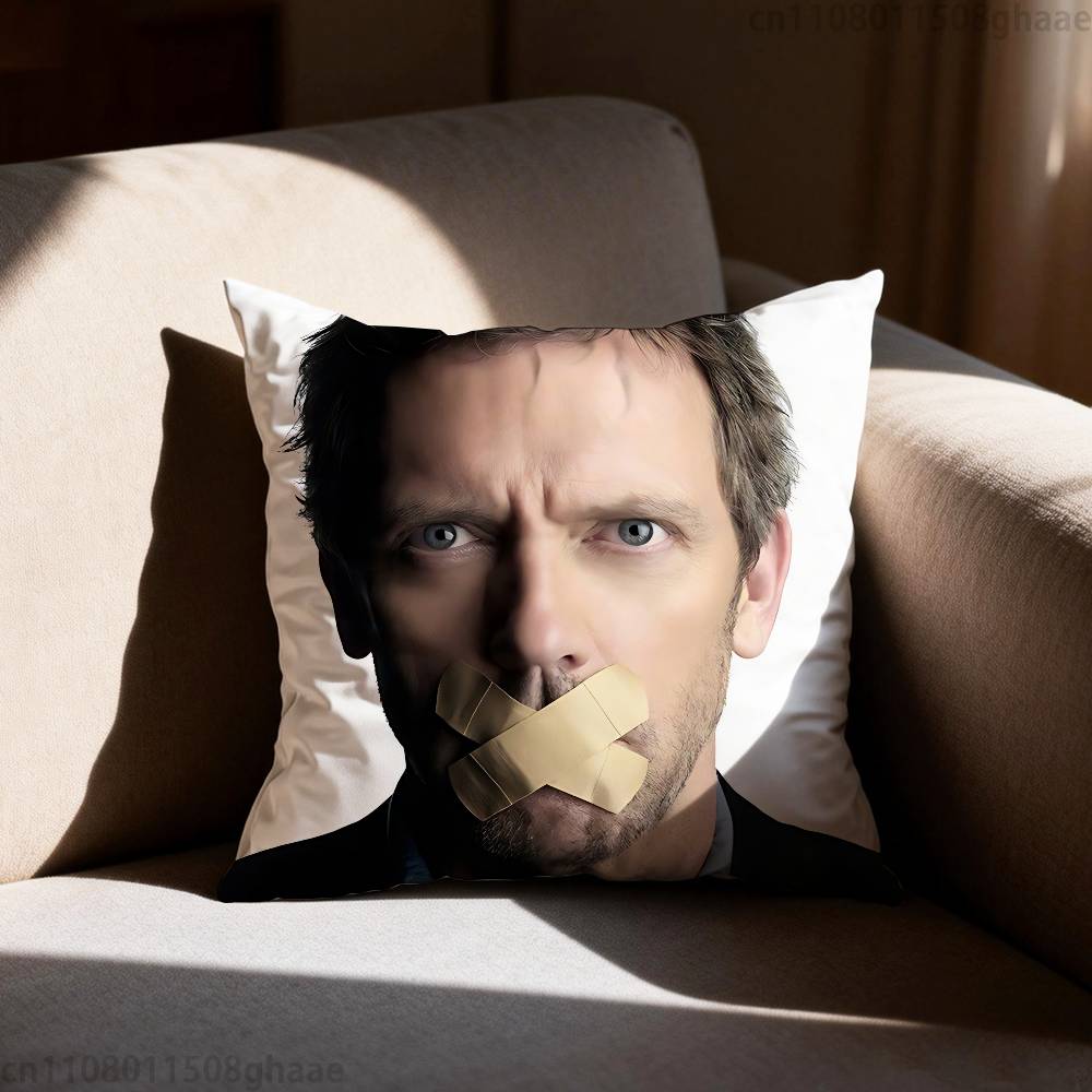 Classic House MD Pillow Case Antidustmite Pillowcase Invisible zipper silky short plush Sofa cushion cover