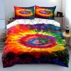 Tie-Dye Rainbow Bedding Set for Bedroom Bedding Set (1 Duvet Cover, 2 Pillowcases, Duvet Not Included)