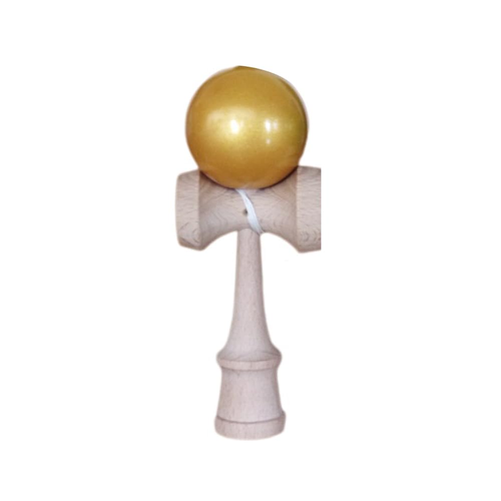 Ozora a Wooden Educational Toy for Fitness and Perfect for Kendama School and Tournaments Kendama, Children's Leisure, Classes, Practice, (Gold)