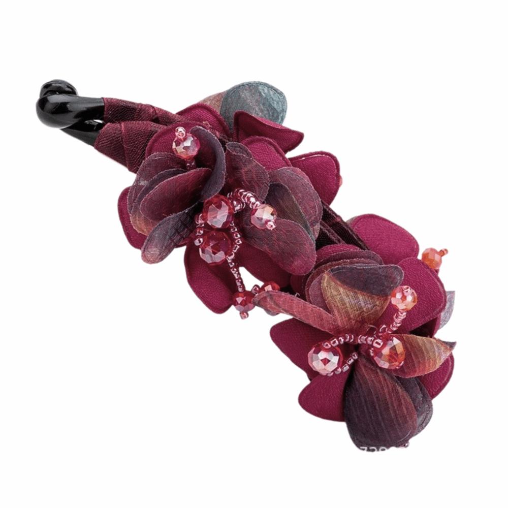 

Retro Style Twist Clip Elegant Rose Ponytail Clip New Banana Clip For Women 04