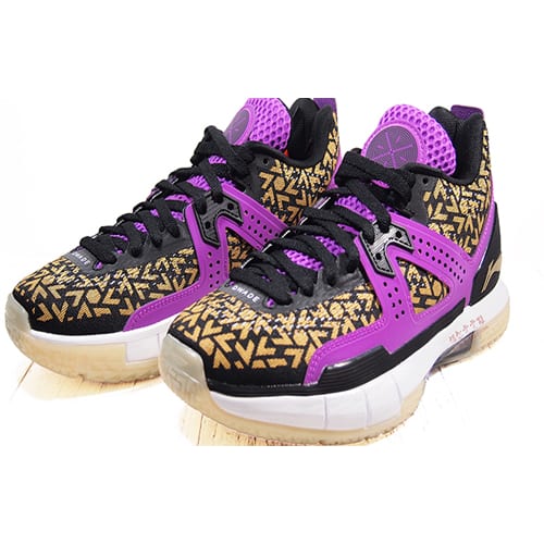 Li Ning WOW 5 Basketball Shoes Men's Low Top Purple ABAM057-12
