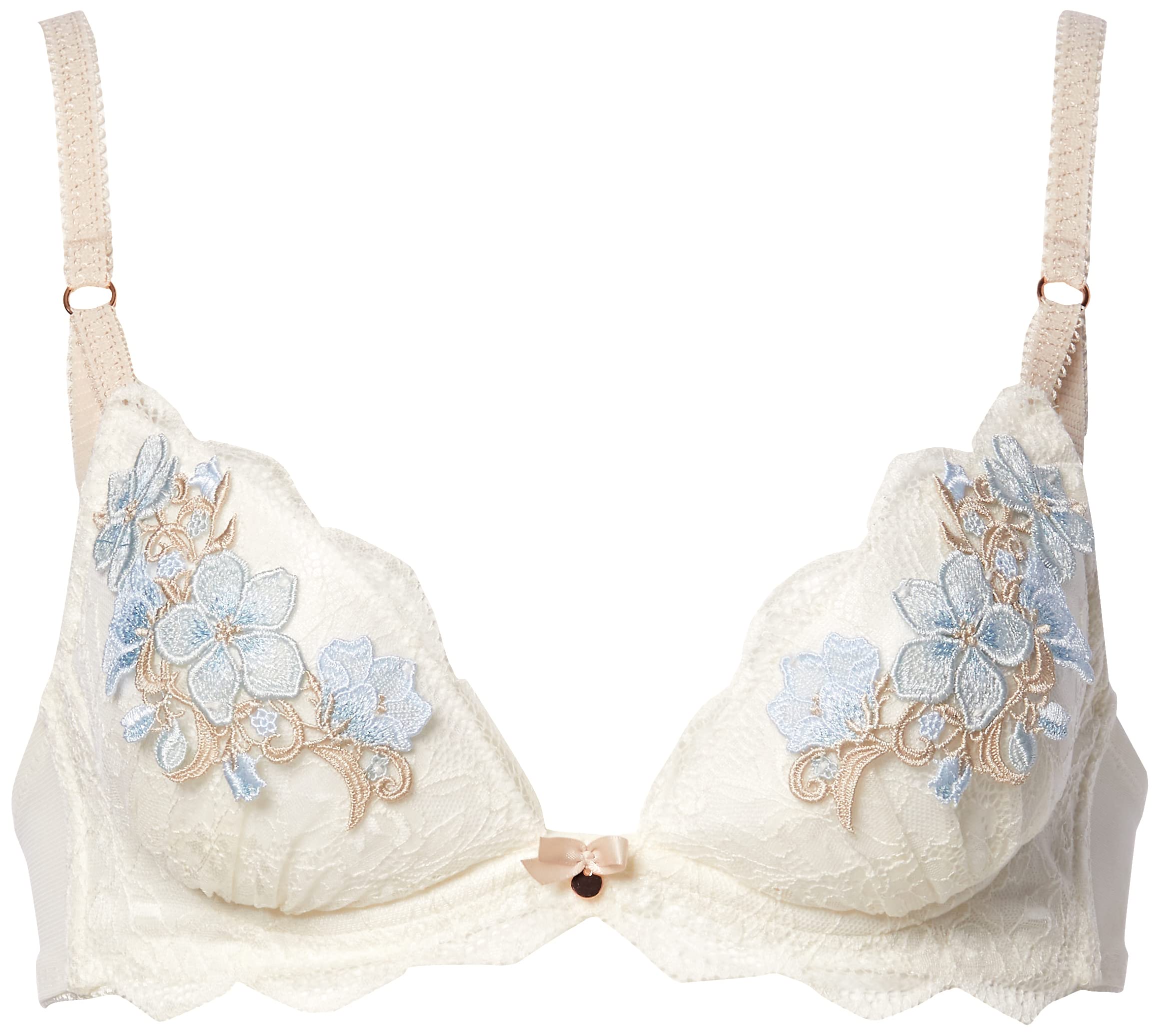 

Ante Sucre Everyday Fit Bra with Double Pads and Available in B to E Creates a Defined Removable Underbust Sizes 60 and D65 Women s Volume, Cups,