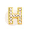 New Gold Letter Alphabet Shoes Charms Metal Button Rhinestone Crown Shoe Decorations Garden Shoes Accessories for Women Man 1PCS
