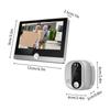 4.3'' Tuya 1080P WiFi Video Doorbell for Apartment 120 Degree Visible Night Vision Peephole Camera Motion Detection 2-way Audio