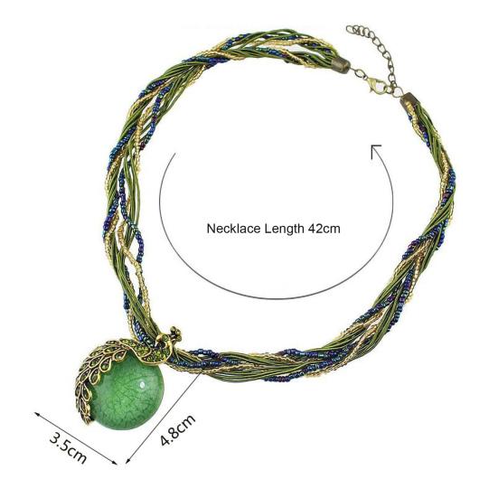 Colier cu pandantiv frumos, aliaj care atrage ochiul Fermecător