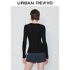 UR Women's Slim V-Neck Long Sleeve Knit Top