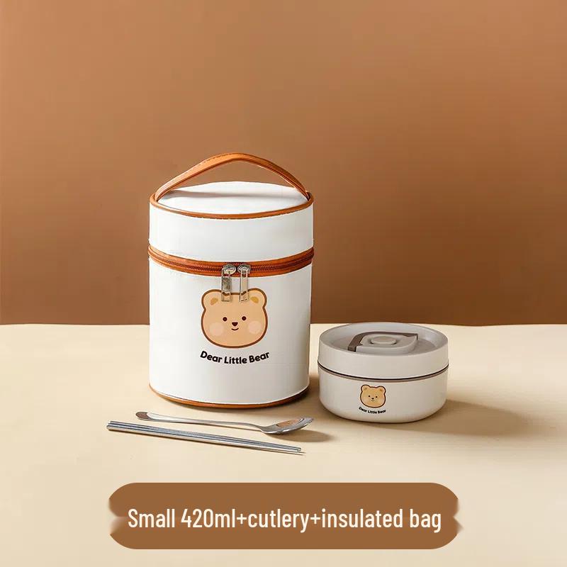 Cartoon Bear 304 Stainless Steel Lunch Box