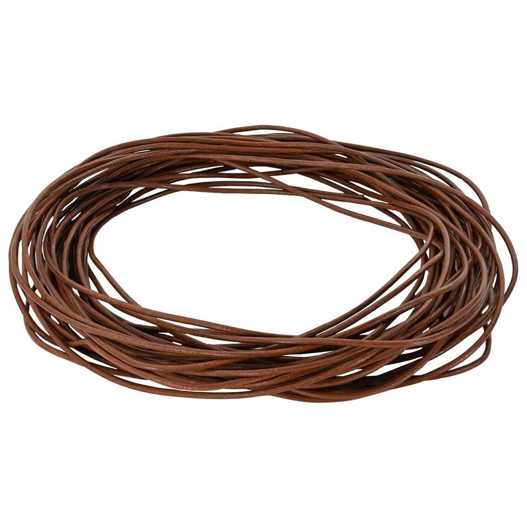 Leather Cord Light Brown Ø1 mm x 5 m Leather