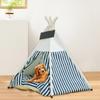 Cat Tent Dog House Removable and Washable Canvas Dog House New Zealand Pine Pet Tent House
