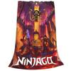 N-ninjagos Coral Fleece Plyšová deka Přehozy na postel pohovku Super měkké přehozy na postel