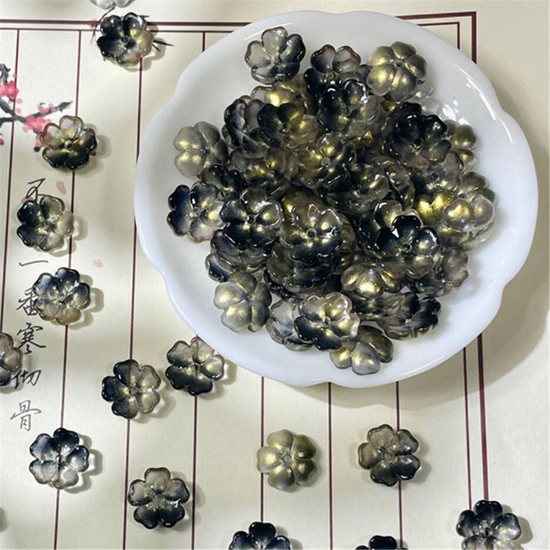 14mm Kvetinové Sklenené Korálky DIY Ručne Vyrábaný Náramok Náhrdelník Náušnice Šperkový Materiál DIY Nástroj Príslušenstvo na Výrobu Šperkov
