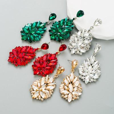 Orecchini a goccia premium in lega di cristallo da donna Orecchini popolari di celebrità retrò stile ballo di fine anno