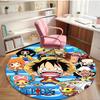 One Piece Print Round Rug, Washable Floor Carpet, For Entryway Dorm Laundry Room Office Study, Home Decor Birthday Christmas Gift
