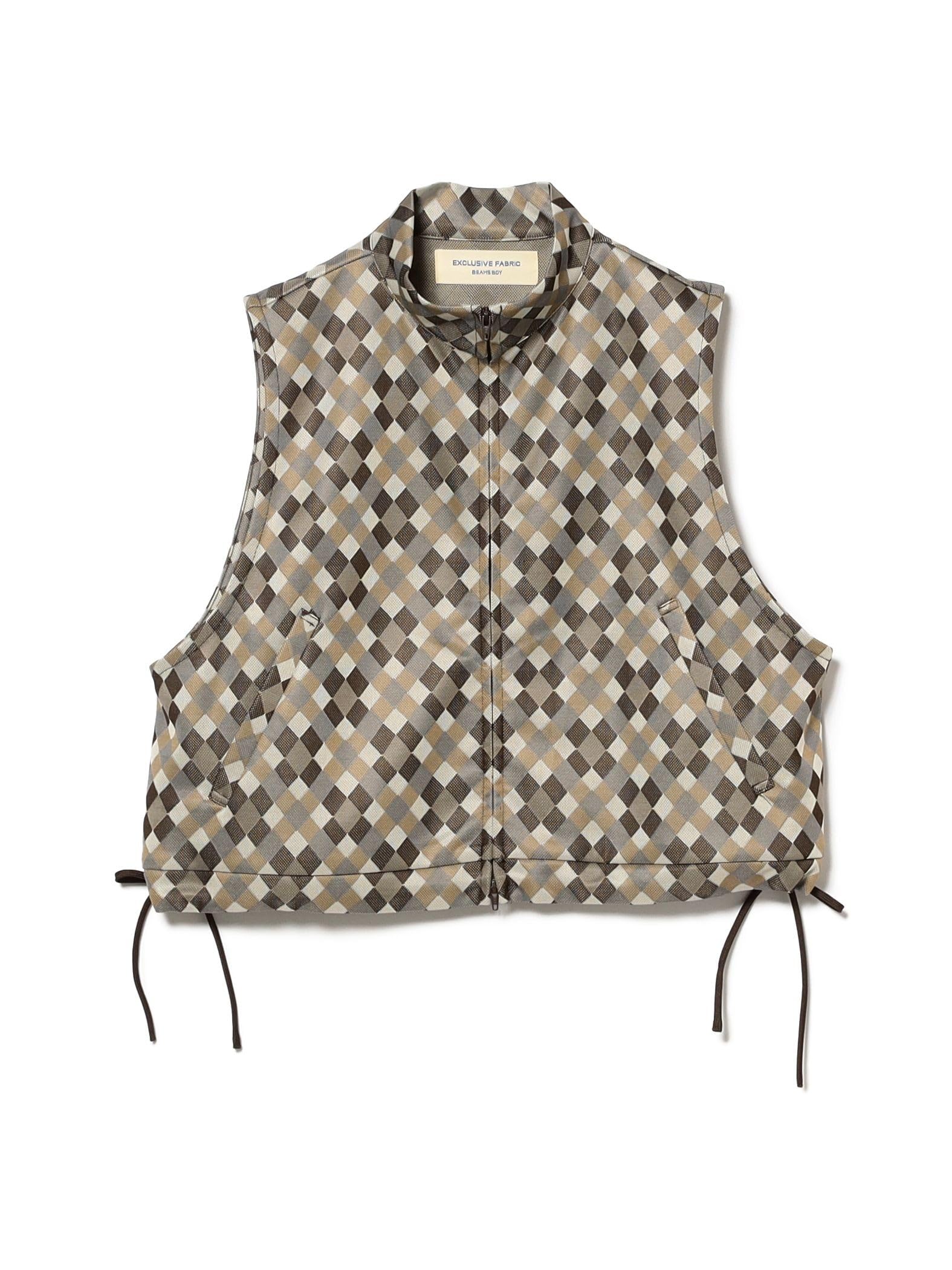 

Женский жилет из жаккарда из полиэстера Beams Boy, коричневый, свободный размер, 13060128458