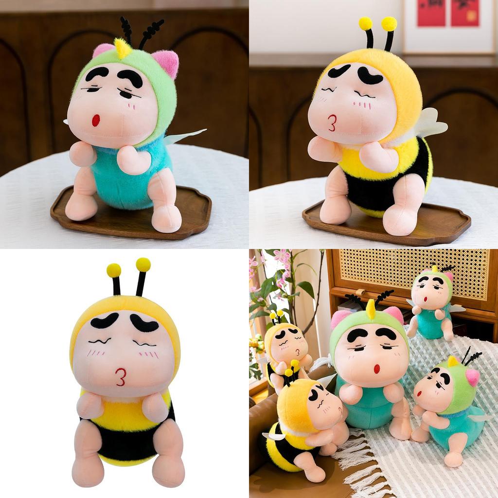 Crayon Shinchan Plush Doll With Bee And Mosquito Design For Kids Sleep Pillow Gift