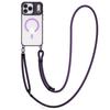 Custodia magnetica con supporto per obiettivo in metallo per iPhone 17 Air 16 Plus 15 14 13 Pro Max con cordino a tracolla e protezione resistente