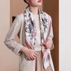 Women's Vintage Paisley Faux Silk Scarf: Versatile Headband, Hair Tie, Bag Accessory for Spring & Autumn.