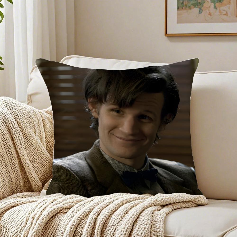 M-Matt Smith Cushion Cover Pillowcase Anti-Dustmite Living Room Sofa Decor Cushion Room