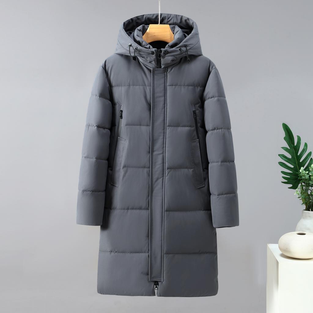 Long Men's Down Cotton Jacket Winter Outdoor Warm Men Cotton Jackets