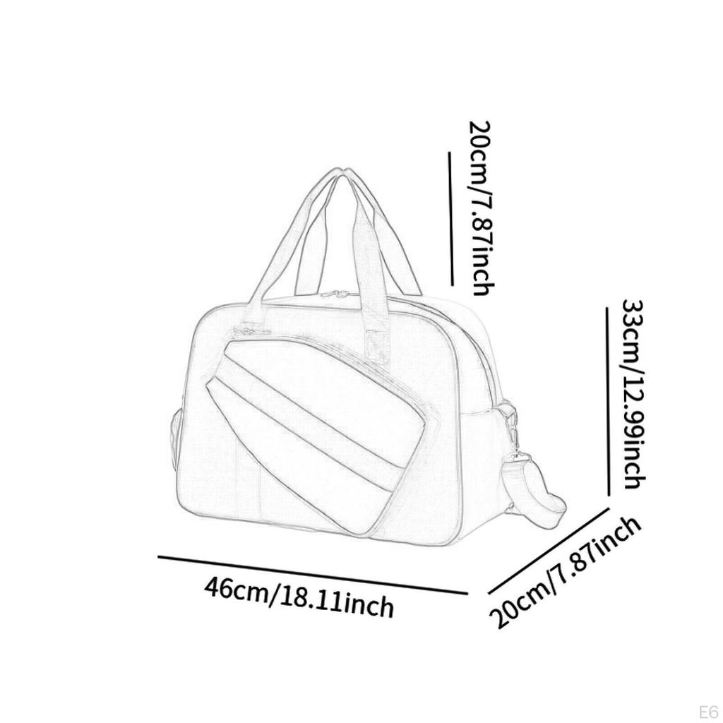 Pickleball Bag Outdoor Sport Bag,Multipurpose,Portable Large Capacity with Shoe Compartment Stylish