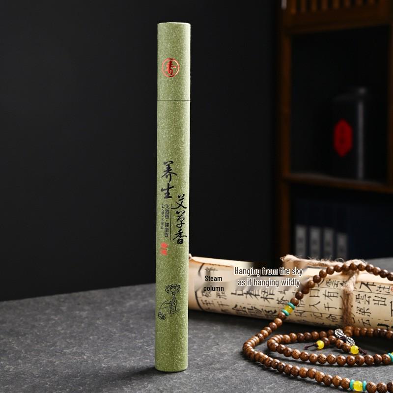 10.5cm Aromatherapy Heart Sutra Incense Sticks Set with Australian Sandalwood & Pine Cone for Home or Office